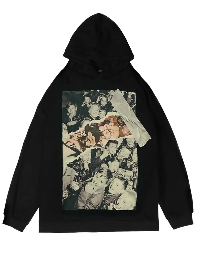 Retro Hip-Hop Hooded Sweater